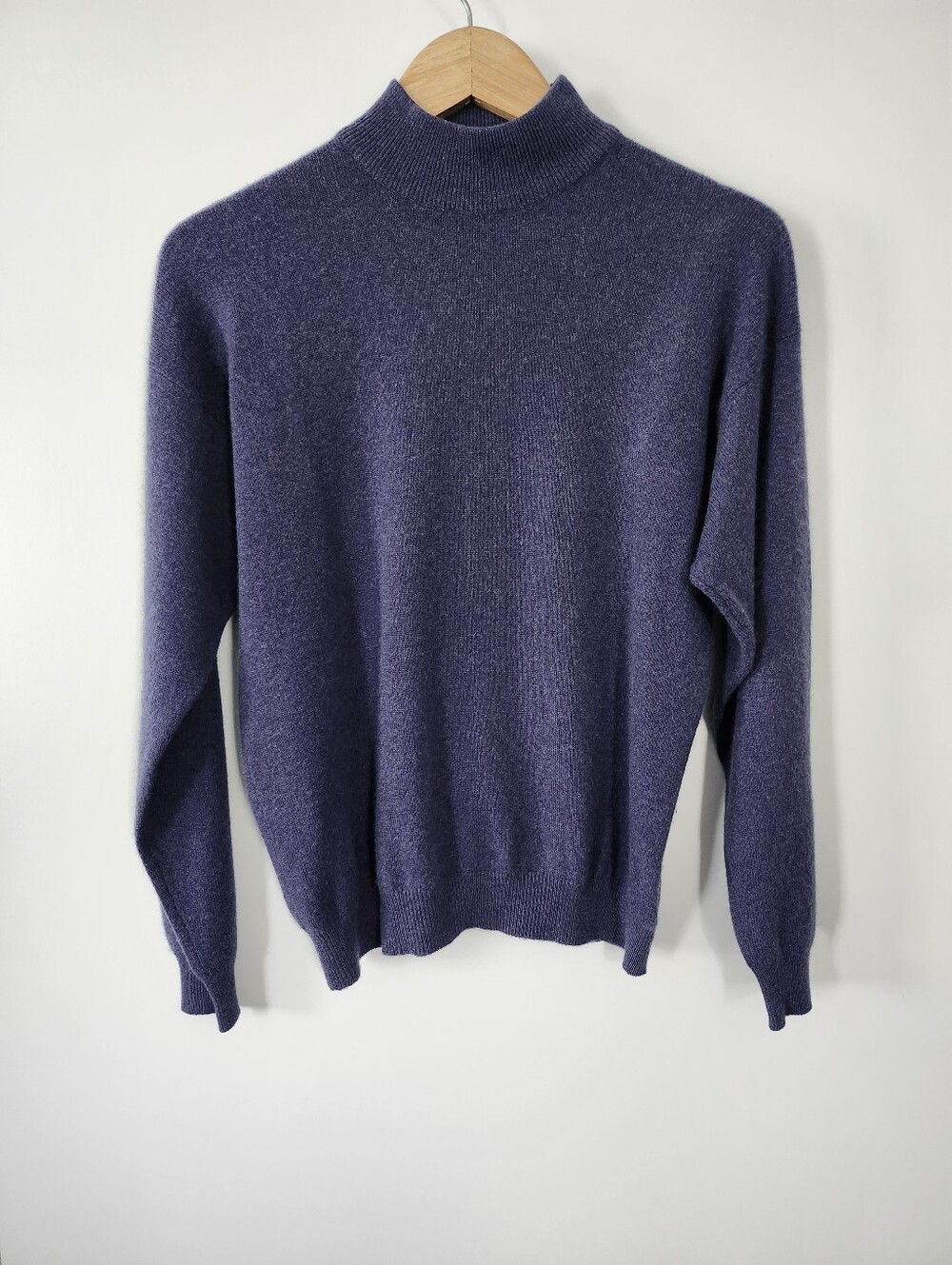 Vintage Charter Club Cashmere Cozy Minimalist Sweater Dusty Purple Medium Petite